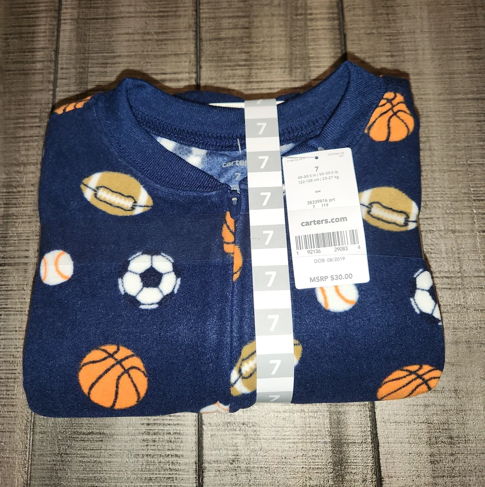 NWT Carter's Sports Fleece Sleeper